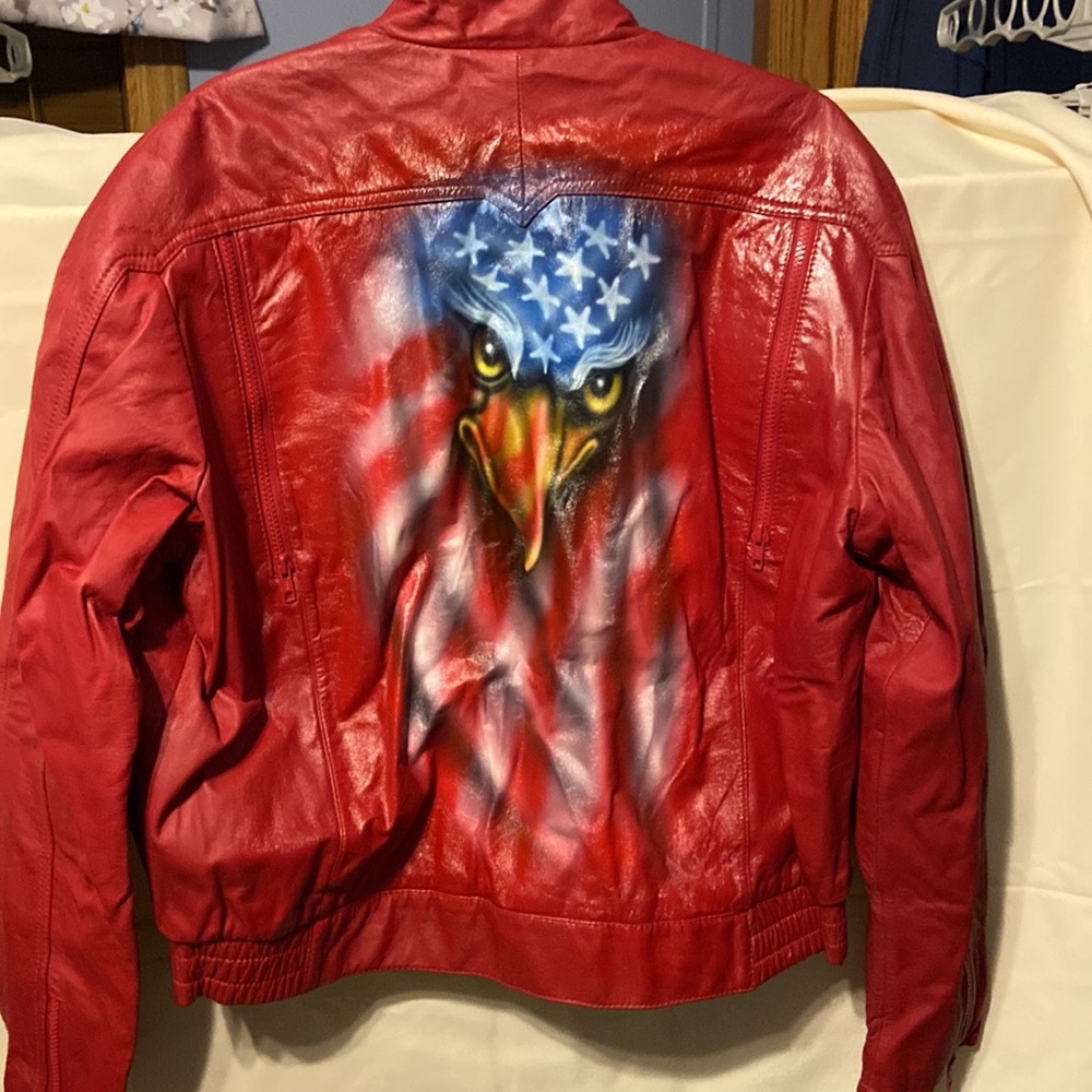 Hein Gericke Echt Leder Genuine Red Leather Jacket